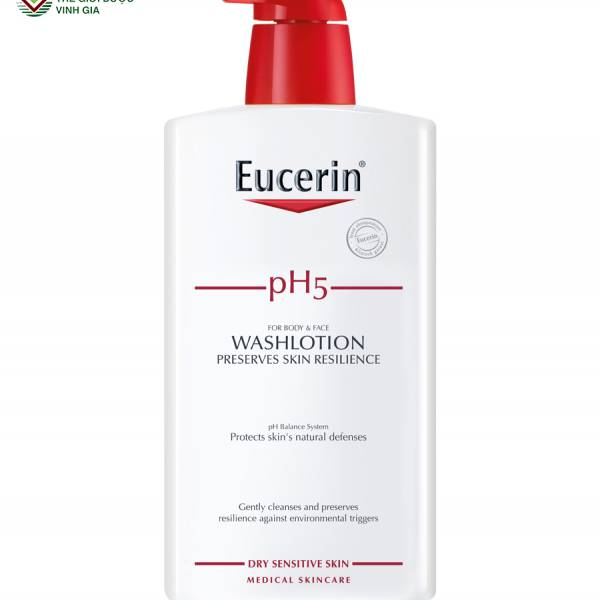 Sữa tắm Eucerin pH5 Washlotion dành cho da nhạy cảm 1000ml