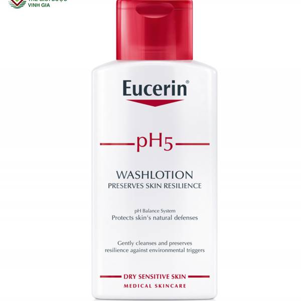 Sữa tắm Eucerin pH5 Washlotion dành cho da nhạy cảm 200ml