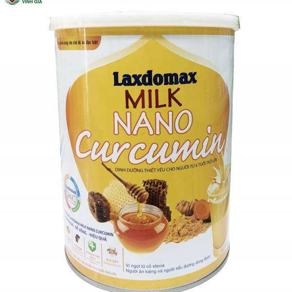 Sữa Laxdomax Milk Nano Curcumin – Dinh dưỡng thiết yếu cho người từ 6 tuổi trở lên