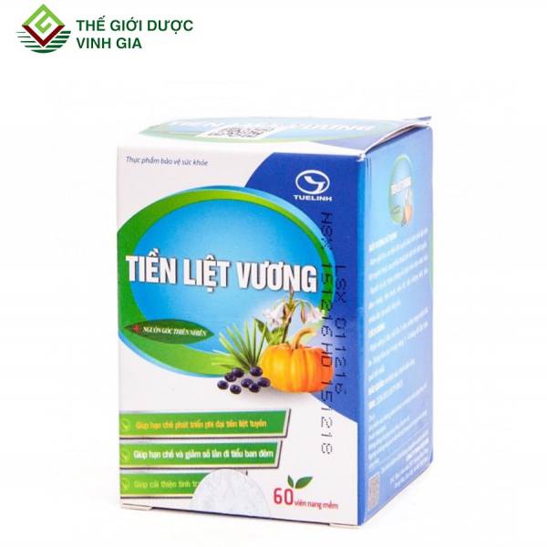 Tiền Liệt Vương Tuệ Linh - Hỗ trợ giảm tiểu đêm – Dịu êm tiền liệt tuyến (Hộp 60 viên)