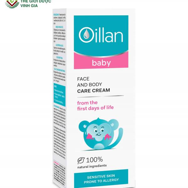 OILLAN BABY - Kem dưỡng da mặt và toàn thân cho bé từ 1 ngày tuổi